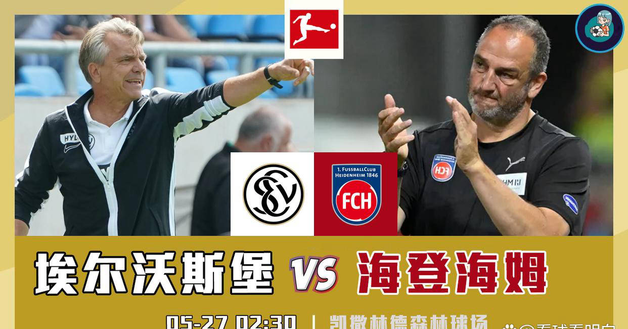 德甲降级附加赛：埃尔沃斯堡vs海登海姆，客场如何应对？